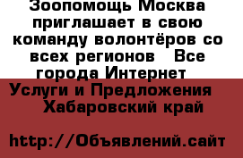 Зоопомощь.Москва приглашает в свою команду волонтёров со всех регионов - Все города Интернет » Услуги и Предложения   . Хабаровский край